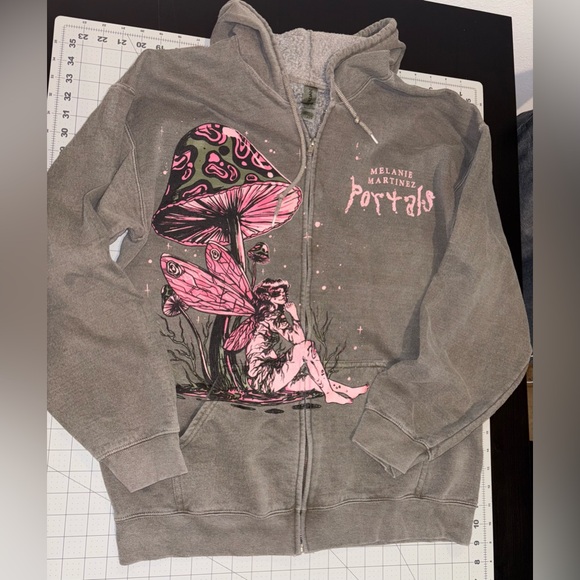 Melanie Martinez Portals Green Distressed Hoodie with free coloring book! - Picture 1 of 7